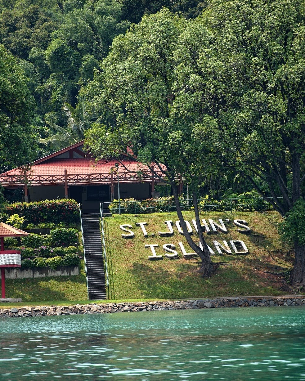 Photo of St John's Island signage